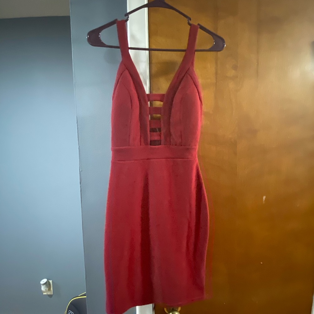 Red trac dress